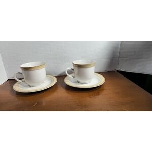 Set of 2 Johann Haviland Crowning Fashion Tawny Willows Tea/Coffee Cup & Saucers
